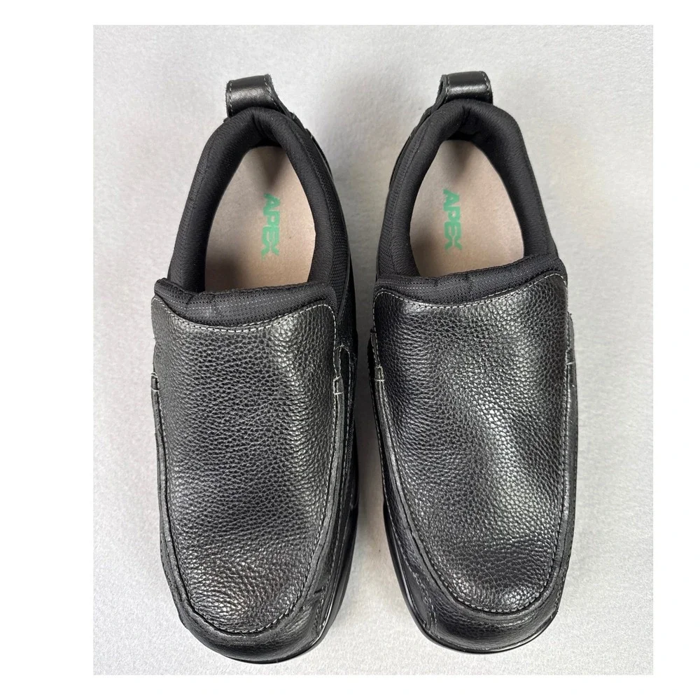 Apex Biomechanical Classic Moc Dress Leather Slip On Shoes Size 13 Wide‎ B5000M